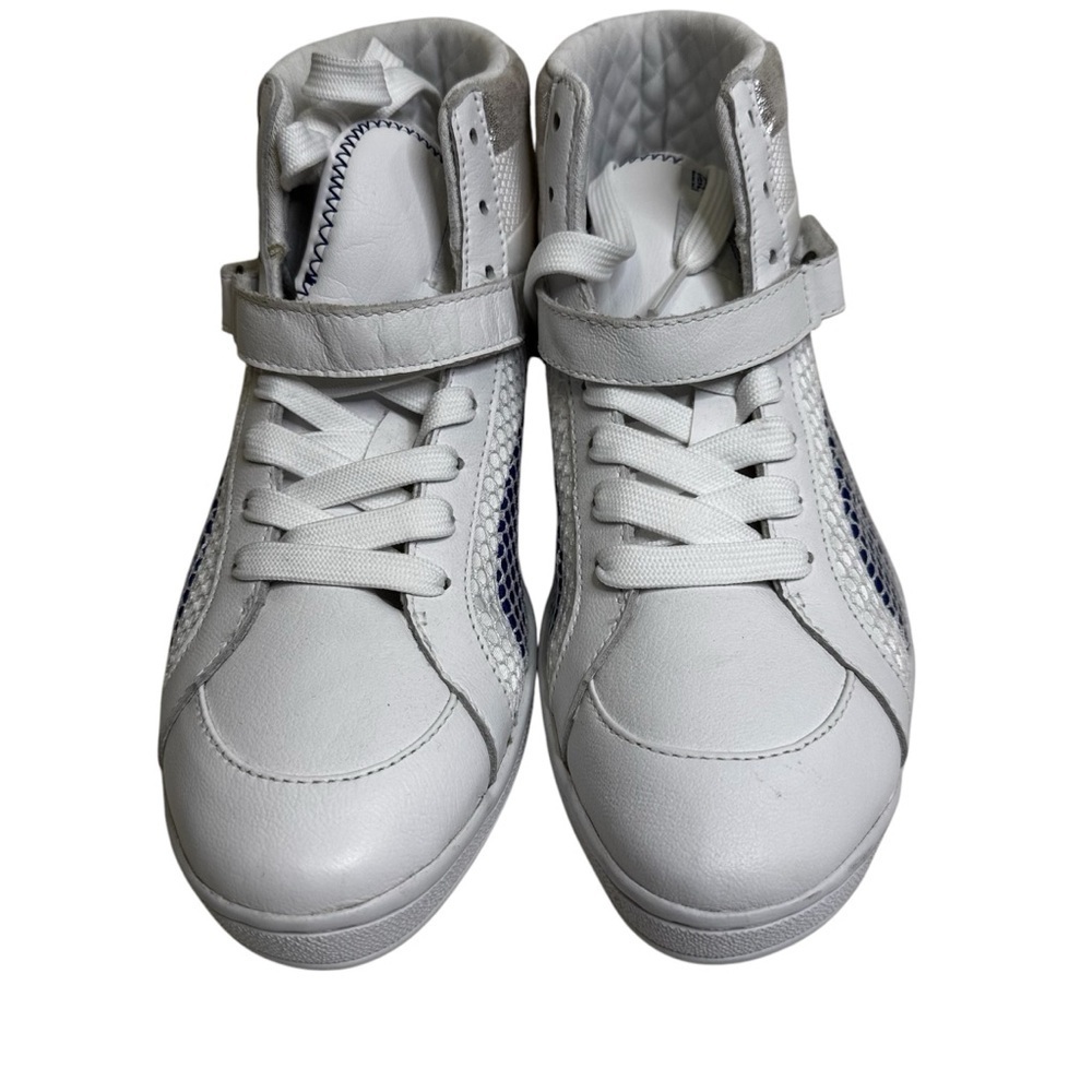 PUMA HI-TOP THE KEY WHITE SURF THE WEB BLUE WHITE WOMENS SNEAKERS SIZE 7.5  NWOT - Picture 8 of 11